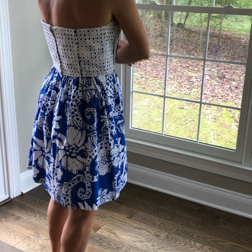 Lilly Pulitzer blue dress - Picture 2 of 6